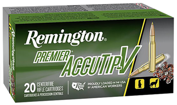 56170 Remington Ammunition PRA2250RB Premier 22-250 Rem AccuTip 50 GR 20Box/10Case