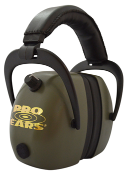 Altus Brands 56190 Pro Ears PEG2RMG Gold II Electronic Muff 30 dB Over the Head Green Ear cups with