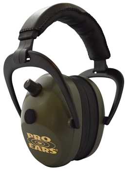 Altus Brands 56193 Pro Ears PEG2SMG Gold II Electronic Muff 26 dB Over the Head Green Ear cups with