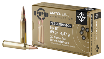 Tr&z Usa Tradin 56221 PPU PPM2231 Match  223 Rem 69 gr Hollow Point Boat-Tail (HPBT) 20 Bx/ 50 Cs
