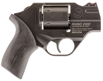 NEW Chiappa Firearms 340217 Rhino 200D Double 357 Magnum 2" 6 Black Rubber Black