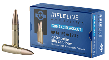 Tr&z Usa Tradin 56945 PPU PP300BH Standard Rifle  300 Blackout 125 gr Hollow Point Boat-Tail (HPBT) 20