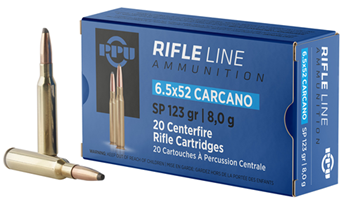 Tr&z Usa Tradin 57026 PPU PP6CS Metric Rifle  6.5x52mm Carcano 123 gr Soft Point (SP) 20 Bx/ 10 Cs