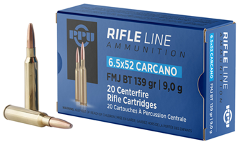 Tr&z Usa Tradin 57027 PPU PP6CF Metric Rifle  6.5x52mm Carcano 139 gr Full Metal Jacket (FMJ) 20 Bx/ 1