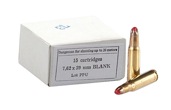 Tr&z Usa Tradin 57110 PPU PPB739 Blank Ammo 7.62x39mm 15 Bx/ 96 Cs