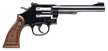 Smith & Wesson 150477 17 Masterpiece Single/Double 22 Long Rifle 6" 6 Wood Blued