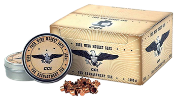 Cci/speer 57970 CCI 301 Four Wing Musket Caps Black Powder Brass 1000 Per Box, 5 Per Case