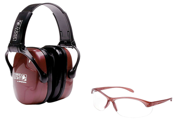 Honeywell Safet 58068 Howard Leight R01727 Woman''s Shooting Safety Combo Earmuff/Shooting Glasses 25