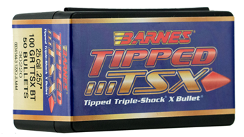 58151 Barnes Bullets 30220 Tipped TSX  25 Cal .257 100 gr TTSX Boat-Tail 50 Per Box