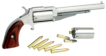 North American Arms  NAA 18604C 22 Earl Conversion 22LR/2 Mag 4" 5rd Wood Grip Stainless Finish