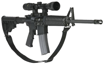 Outdoor Connect 58958 Max Ops SPT4 Duty Tactical Sling 1.25" W x 11" L Adjustable Two-Point Black Webb