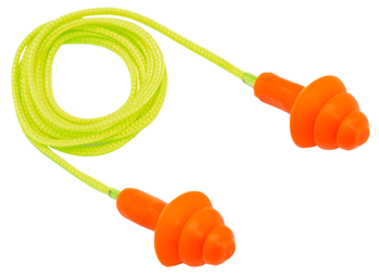 59008 Pyramex RP3001 Reusable Earplugs  24 dB Behind The Neck Orange Polymer Ear Buds