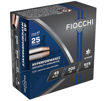 Fiocchi Ammunit 59062 Fiocchi 45XTPB25 45ACP 200GR XTP JHP 25Box/20Case