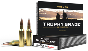 59565 Nosler 60045 Trophy Grade  7mm Rem SA Ultra Mag 160 gr AccuBond 20 Bx/ 10 Cs