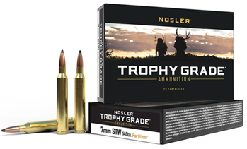 59566 Nosler 60046 Trophy Grade  7mm STW 140 gr Partition (PT) 20 Bx/ 10 Cs