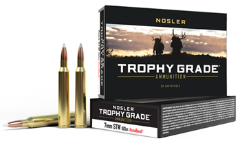 59567 Nosler 60047 Trophy Grade  7mm STW 160 gr AccuBond 20 Bx/ 10 Cs