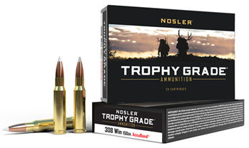 Nosler 60056 NOSLER TROPHY GRADE 308 WIN 150GR ACCUBOND 20RD 10BX/CS