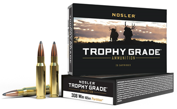 Nosler 60053 NOSLER TROPHY GRADE 308 WIN 165GR PARTITION 20RD 10BX/CS