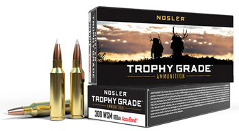 59580 Nosler 60063 Nosler Custom 300 WSM180 GR AccuBond 20 Bx/ 10 Cs