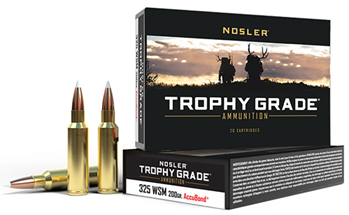 59583 Nosler 60077 Trophy Grade  325 WSM 200 gr AccuBond 20 Bx/ 10 Cs
