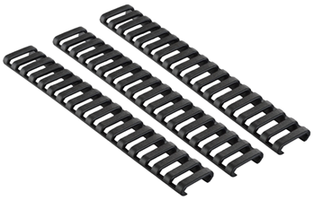 Ergo Grip 60123 Falcon Industries Inc 3 Pack Black Low Profile Rail Cover 18 Slot