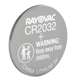 Rayovac/spectru 60206 Rayovac KECR20321 CR2032 Lithium 3 Volts Lithium Battery Stick 225 mAh