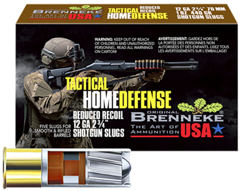 Brenneke Usa 60353 Brenneke SL122THD Tactical Home Defense  12 Gauge 2.75" 1 oz Slug Shot 5 Bx/ 40