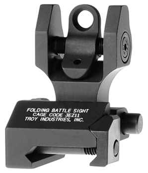 60496 Troy Ind SSIGFBSROBT00 BattleSight Rear Sight Folding Black Hardcoat Anodized fo