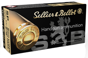 Magtech 61885 Sellier & Bellot SB9S Handgun  9mm Luger 124 gr Soft Point (SP) 50 Bx/ 20 Cs