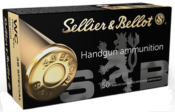 Magtech 61887 Sellier & Bellot SB38B 38 Special Wad Cutter 148 GR 50Box/24Case