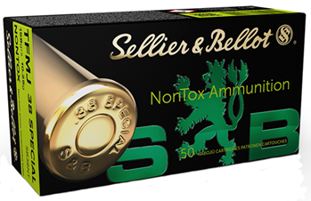 Magtech 61889 Sellier & Bellot SB38NT Handgun Non-Tox 38 Special 158 gr Total Full Metal Jacke