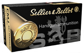Magtech 61892 Sellier & Bellot SB357A 357 Rem Mag Full Metal Jacket 158 GR 50Bx/20Cs