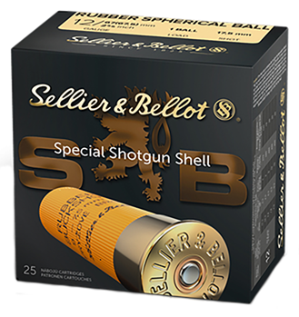 Magtech 61955 Sellier & Bellot SB12RBA Shotgun  12 Gauge 2.75" 2 11/16 oz 1 Rubber Ball Shot 2