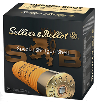 Magtech 61956 Sellier & Bellot SB12RSA Shotgun 12 Gauge 2.75" 2 11/16 oz 15 Rubber Pellets Sho