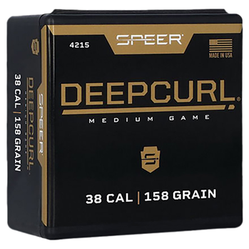 Cci/speer 63257 Speer 4215 DeepCurl  38 Cal .357 158 gr Hollow Point (HP) 100 Per Box