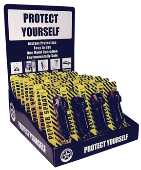 Ps Products 63442 Eliminator Spray EKCH1416 Lipstick Case 16 Piece Pepper Spray Display Counter To