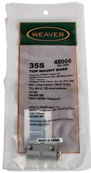 63550 Weaver Mounts 48006 Top Mount Base For Rifle BSA/Colt/ Beretta/Moss/Rem/Wthby Si