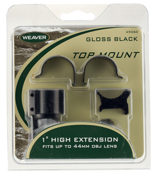 64618 Weaver Mounts 49060 Top Mount Scope Ring Set QD Extended For Rifle High 1" Tube