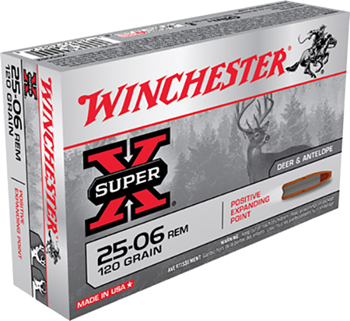 Winchester Ammunition X25062 WINCHESTER SUPER-X 25-06 REM 120GR EXPAND PNT 20RD 10BX/CS