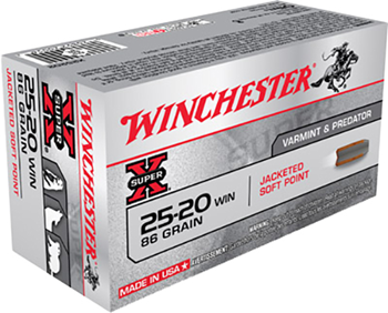 Winchester Ammu 65151 Winchester Ammo X25202 Super-X  25-20 Win 86 gr Jacketed Soft Point (JSP) 50 Bx/