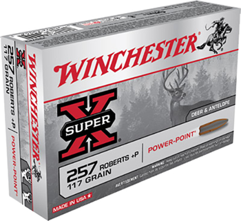 Winchester Ammu 65157 Winchester Ammo X257P3 Super-X 257 Roberts 117 GR Power-Point 20 Bx/ 10 Cs