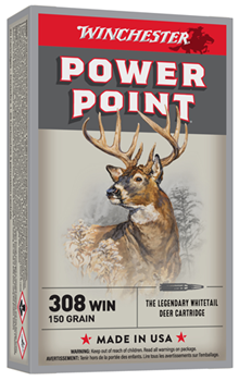 Winchester Ammu 65200 Winchester Ammo X3085 Super-X 308 Winchester/7.62 NATO 150 GR Power-Point 20 Bx/