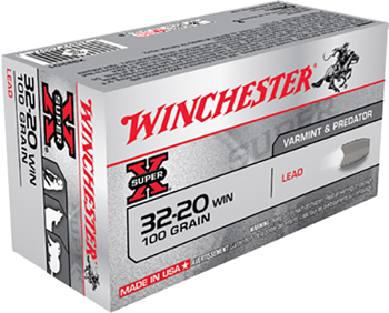 Winchester Ammu 65207 Winchester Ammo X32201 Super-X 32-20 Winchester 100 GR Lead 50 Bx/ 10 Cs