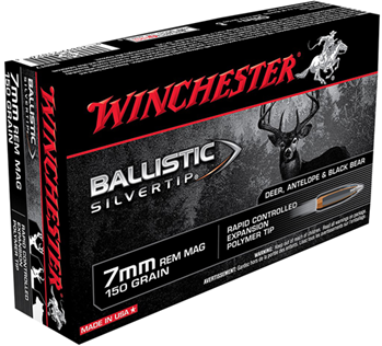 Winchester Ammu 67666 Winchester Ammo SBST7 Supreme 7mm Remington Magnum 150 GR Ballistic Silvertip 20