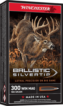 Winchester Ammu 67669 Winchester Ammo SBST300 Ballistic Silvertip  300 Win Mag 180 gr Rapid Controlled