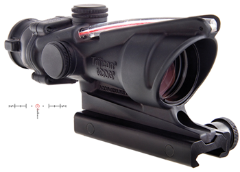 69323 Trijicon TA31H68 ACOG 4x32mm w/TA51 Mnt 6.8SPC Red Horseshoe 36.80ft@100yds Blk