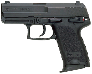 Heckler & Koch  HK 704537A5 USP45C Compact V7 LEM 45 ACP 3.78" 8+1 Black Black Polymer Grip