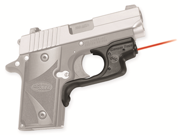 Crimson Trace C 70865 Crimson Trace LG492 Laserguard Sigp238 Red 533nm 5mW .5"@50ft 1-1/3N 3v Blk Poly