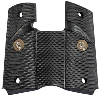 73017 Pachmayr 02545 Signature w/o Backstrap Pistol Grip 1911 Officers Checkered Black