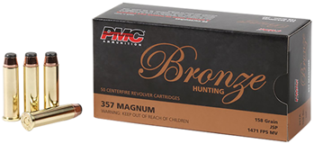 Pmc 74060 PMC 357A Bronze 357 Remington Mag Jacketed Soft Point 158 GR 50Box/20Case